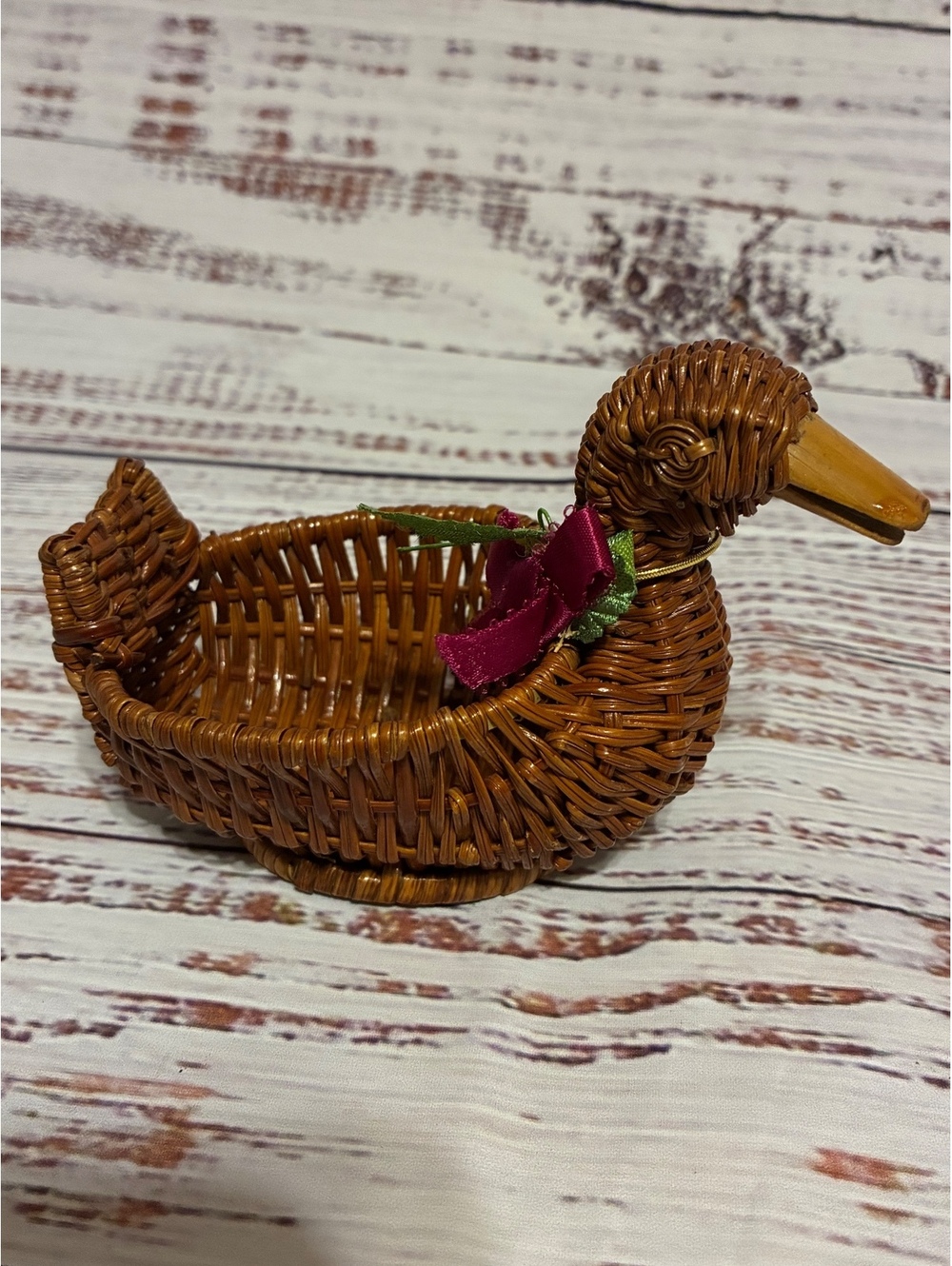 Small Wicker Duck Basket
